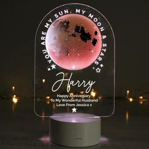 Personalised Sun Moon And Stars Colour Changing Night LED Light 4 Personalised Sun Moon And Stars Colour Changing Night LED Light - Image 2