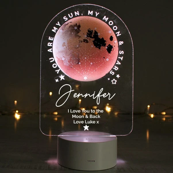 Personalised Sun Moon And Stars Colour Changing Night LED Light 5 Personalised Sun Moon And Stars Colour Changing Night LED Light - Image 3