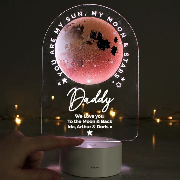 Personalised Sun Moon And Stars Colour Changing Night LED Light 7 Personalised Sun Moon And Stars Colour Changing Night LED Light - Image 5