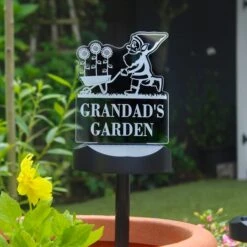 Personalised Gnome Garden Outdoor Solar LED Light
