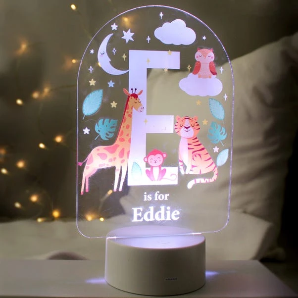 Personalised Animal Alphabet Colour Changing Night LED Light 5 Personalised Animal Alphabet Colour Changing Night LED Light - Image 3