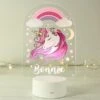 Personalised Pink Unicorn Colour Changing Night LED Light -Personalised Sales Shop 30878380