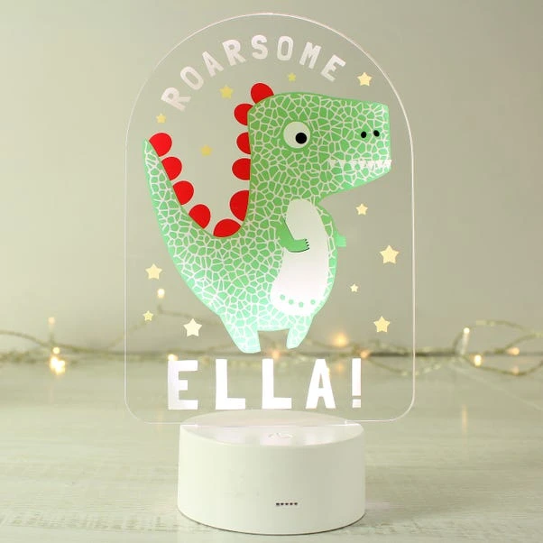 Personalised Roarsome Dinosaur Colour Changing Night LED Light 3 Personalised Roarsome Dinosaur Colour Changing Night LED Light