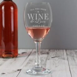 Personalised All You Need Is Wine Wine Glass 8 Personalised All You Need Is Wine Wine Glass -Personalised Sales Shop 30878459 alt02