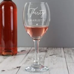 Personalised Birthday Wine Glass