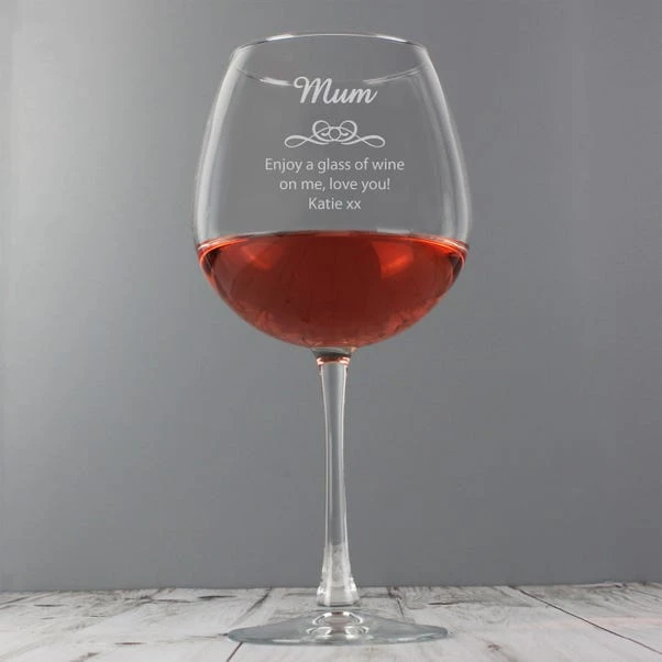 Personalised Decorative Bottle Of Wine Glass 5 Personalised Decorative Bottle Of Wine Glass - Image 3
