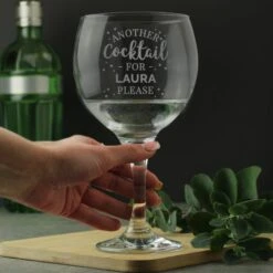 Personalised Another Cocktail Balloon Glass 8 Personalised Another Cocktail Balloon Glass -Personalised Sales Shop 30878472 alt02