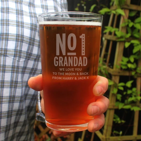 Personalised No 1 Pint Glass 5 Personalised No 1 Pint Glass - Image 4