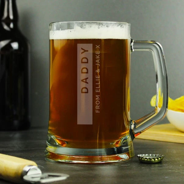 Personalised Classic Stern Pint Tankard 6 Personalised Classic Stern Pint Tankard - Image 4