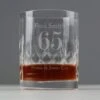 Personalised Birthday Cut Crystal Whisky Tumbler