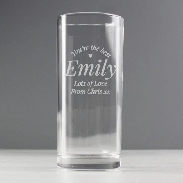 Personalised You Are The Best Highball Glass 4 Personalised You Are The Best Highball Glass - Image 2