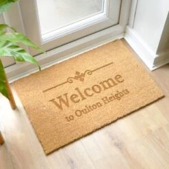 Personalised Rectangle Name Or Number Doormat