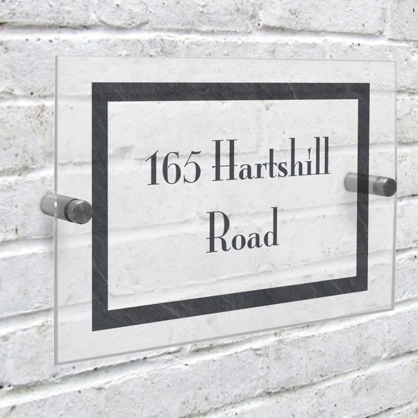 Personalised Slate Effect Acrylic House Sign 4 Personalised Slate Effect Acrylic House Sign - Image 2