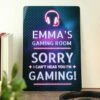 Personalised Gamer Warning Metal Sign 1 Personalised Gamer Warning Metal Sign -Personalised Sales Shop 30880813