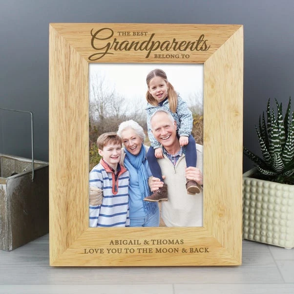 Personalised The Best Grandparents Light Wood Portrait Photo Frame 5 Personalised The Best Grandparents Light Wood Portrait Photo Frame - Image 3