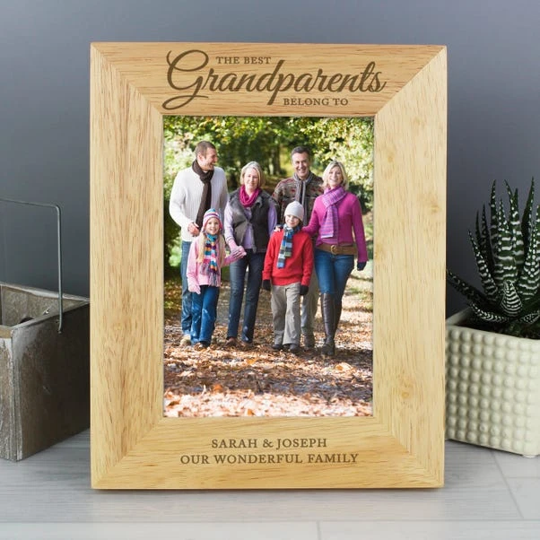 Personalised The Best Grandparents Light Wood Portrait Photo Frame 7 Personalised The Best Grandparents Light Wood Portrait Photo Frame - Image 5