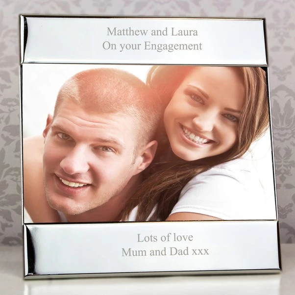 Personalised Silver Landscape Photo Frame 4 Personalised Silver Landscape Photo Frame - Image 2