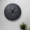 Personalised Love Laughter Slate Wall Clock -Personalised Sales Shop 30880901
