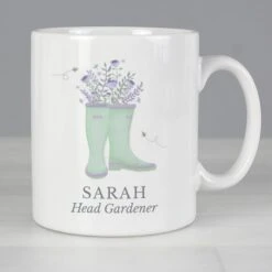 Personalised Floral Wellies Mug 7 Personalised Floral Wellies Mug -Personalised Sales Shop 30897505 alt01