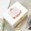 Personalised Floral Wishes White Wooden Memory Box 1 Personalised Floral Wishes White Wooden Memory Box -Personalised Sales Shop 30897517