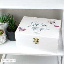 Personalised Butterfly White Storage Box 10 Personalised Butterfly White Storage Box -Personalised Sales Shop 30897520 alt03