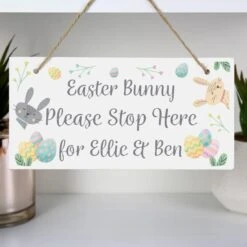 Personalised Easter Springtime Wooden Sign 9 Personalised Easter Springtime Wooden Sign -Personalised Sales Shop 30900013 alt02
