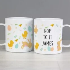 Personalised Easter Bunny Plastic Mug 10 Personalised Easter Bunny Plastic Mug -Personalised Sales Shop 30900020 alt03