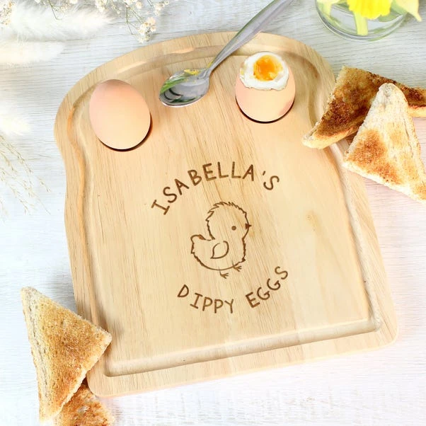 Personalised Chick Egg And Toast Board 4 Personalised Chick Egg And Toast Board - Image 2
