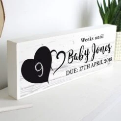 Personalised Rustic Chalk Countdown Wooden Block Sign -Personalised Sales Shop 30908352 alt02