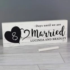 Personalised Rustic Chalk Countdown Wooden Block Sign -Personalised Sales Shop 30908352 alt03