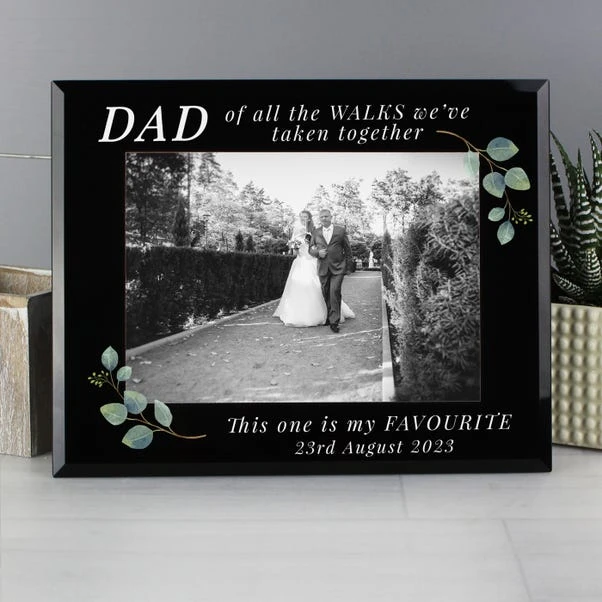 Personalised Of All The Walks Glass Wedding Frame 3 Personalised Of All The Walks Glass Wedding Frame
