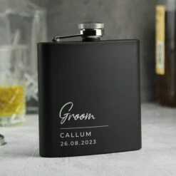 Personalised Any Occasion Black Hip Flask -Personalised Sales Shop 30908398 alt02