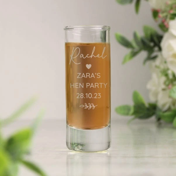 Personalised Botanical Shot Glass 3 Personalised Botanical Shot Glass