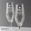 Personalised Hand Cut Heart Celebration Pair Of Flutes With Gift Box 2 Personalised Hand Cut Heart Celebration Pair Of Flutes With Gift Box -Personalised Sales Shop 30908408