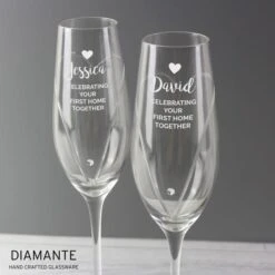 Personalised Hand Cut Heart Celebration Pair Of Flutes With Gift Box 10 Personalised Hand Cut Heart Celebration Pair Of Flutes With Gift Box -Personalised Sales Shop 30908408 alt02