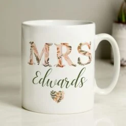 Personalised Mrs Autumnal Mug