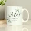 Personalised Botanical Mrs Mug 1 Personalised Botanical Mrs Mug -Personalised Sales Shop 30908428