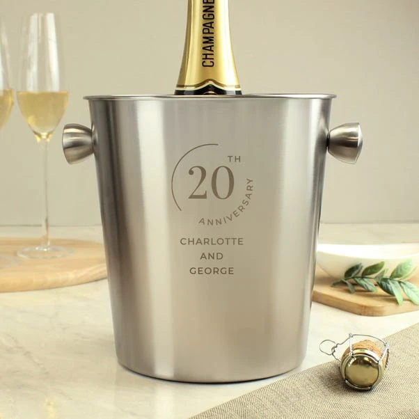 Personalised Date Stainless Steel Ice Bucket 4 Personalised Date Stainless Steel Ice Bucket - Image 2