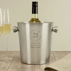 Personalised Date Stainless Steel Ice Bucket 12 Personalised Date Stainless Steel Ice Bucket -Personalised Sales Shop 30908436 alt04