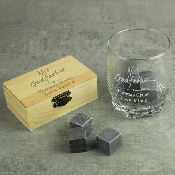 Personalised No.1 Cooling Stones And Glass Set 7 Personalised No.1 Cooling Stones And Glass Set - Image 5