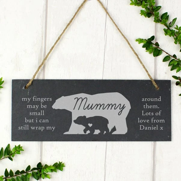 Personalised Bear Slate Door Plaque 4 Personalised Bear Slate Door Plaque - Image 2