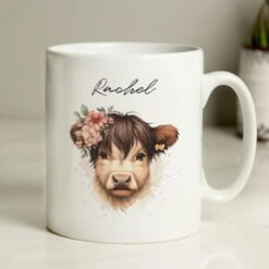Personalised Girl Highland Cow Mug 8 Personalised Girl Highland Cow Mug -Personalised Sales Shop 30961286 alt01