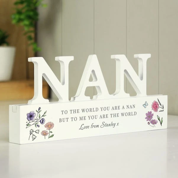 Personalised Wild Flowers Nan Ornament 6 Personalised Wild Flowers Nan Ornament - Image 4