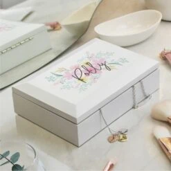 Personalised Floral Wooden Jewellery Box 9 Personalised Floral Wooden Jewellery Box -Personalised Sales Shop 30985089 alt02