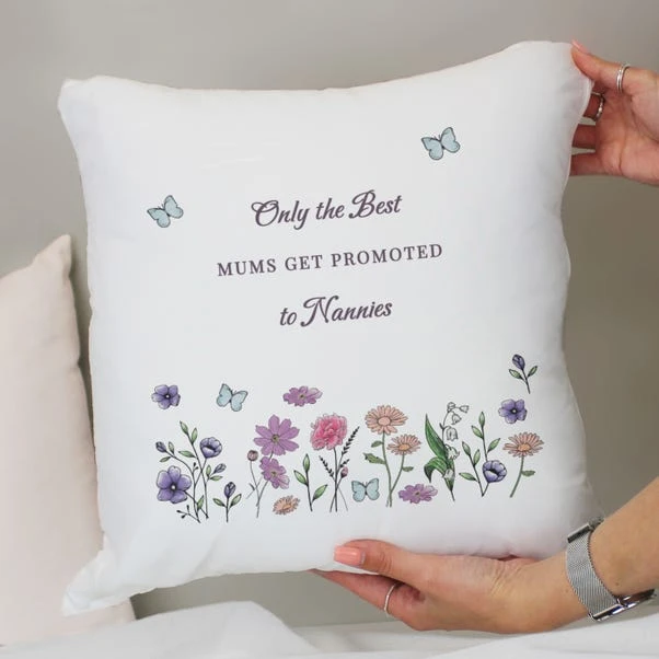 Personalised Wild Flowers Square Cushion 6 Personalised Wild Flowers Square Cushion - Image 4
